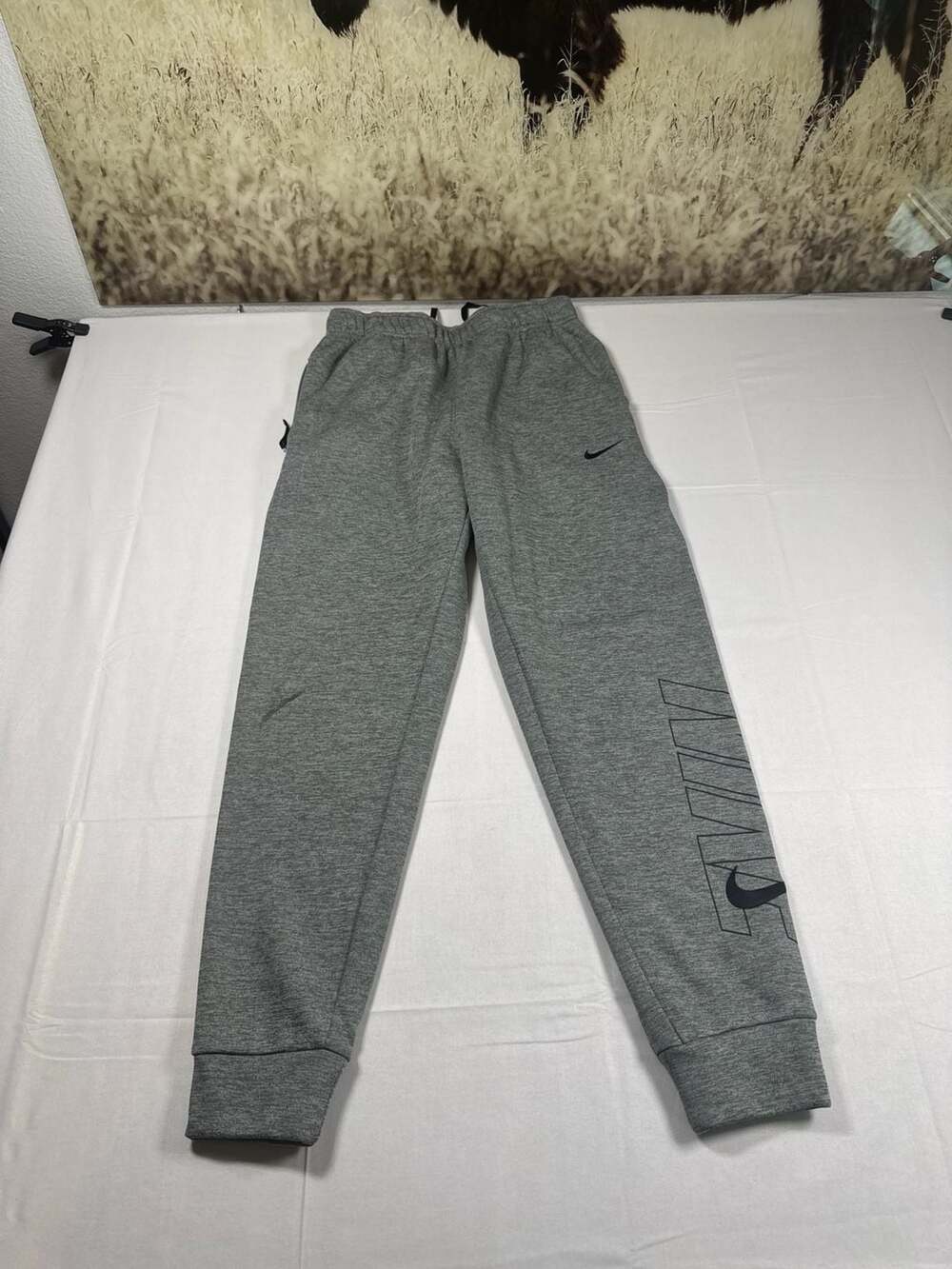 Nike Therma-FIT Grey Heather Jogger Sweatpants Size S
